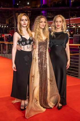 Viola Prettejohn, Amanda Seyfried and Mona Fastvold at the premiere of the BERLINALE SPECIAL GALA for THE TESTAMENT OF ANN LEE at the Berlinale 2026 76 Berlin International Film Festival at the Hotel Grand Hyatt Berlin, 19 02 2026 Berlin Germany