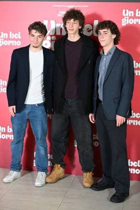IPP VB Photo Rome 19 02 2026 Photocall film Un bel giorno In the photo Leon Castagno, Nicola Mayer, Andrea Silvestrini Italy Photo Press World Copyright