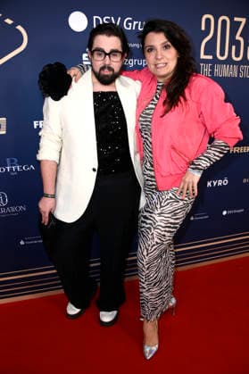 Steven Preisner and Anika Lehmann at the 99Fire Films Award during the Berlinale 2026 in the Astor Film Lounge Berlin, 19 02 2026 Foto:xN.xKubelkax xFuturexImagex fire_6276