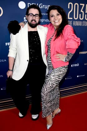 Steven Preisner and Anika Lehmann at the 99Fire Films Award during the Berlinale 2026 in the Astor Film Lounge Berlin, 19 02 2026 Foto:xN.xKubelkax xFuturexImagex fire_6277