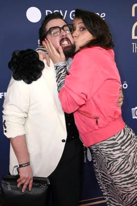 Steven Preisner and Anika Lehmann at the 99Fire Films Award during the Berlinale 2026 in the Astor Film Lounge Berlin, 19 02 2026 Foto:xN.xKubelkax xFuturexImagex fire_6279