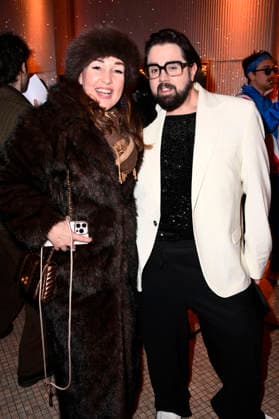Claudia Campus and Steven Preisner at the 99Fire Films Award during the Berlinale 2026 in the Astor Film Lounge Berlin, 19 02 2026 Foto:xN.xKubelkax xFuturexImagex fire_6280