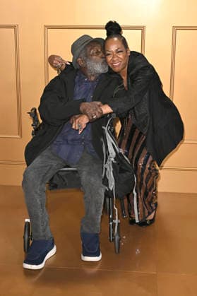 Garrett Morris and Tichina Arnold at the season finale party for the CBS series The Neighborhood at the Radford Studio Center Los Angeles, 19 02 2026 Foto:xD.xStarbuckx xFuturexImagex neighborhood_6229