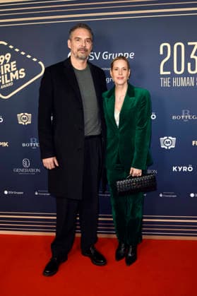 Alexander Wilde and Anika Decker at the 99Fire Films Award during the Berlinale 2026 in the Astor Film Lounge Berlin, 19 02 2026 Foto:xC.xNiehausx xFuturexImagex fire_6294