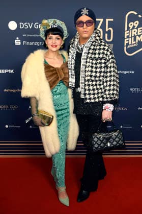 Pauline Stolze and Julian F M Stoeckel at the 99Fire Films Award during the Berlinale 2026 in the Astor Film Lounge Berlin, 19 02 2026 Foto:xC.xNiehausx xFuturexImagex fire_6303