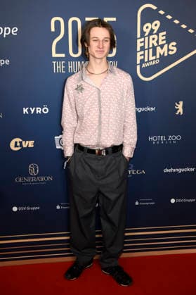 Vincent Schwalm at the 99Fire Films Award during the Berlinale 2026 in the Astor Film Lounge Berlin, 19 02 2026 Foto:xC.xNiehausx xFuturexImagex fire_6304