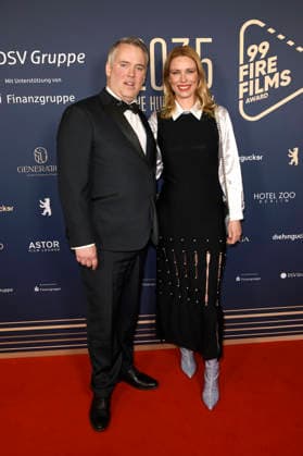 Spencer Chaplin and Kiera Chaplin at the 99Fire Films Award during the Berlinale 2026 in the Astor Film Lounge Berlin, 19 02 2026 Foto:xC.xNiehausx xFuturexImagex fire_6324