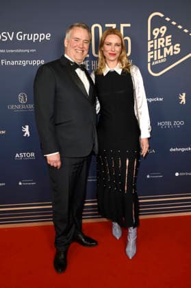 Spencer Chaplin and Kiera Chaplin at the 99Fire Films Award during the Berlinale 2026 in the Astor Film Lounge Berlin, 19 02 2026 Foto:xC.xNiehausx xFuturexImagex fire_6325