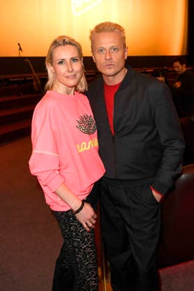 Franziska Hippe and Roman Knizka at the 99Fire Films Award during the Berlinale 2026 in the Astor Film Lounge Berlin, 19 02 2026 Foto:xC.xNiehausx xFuturexImagex fire_6338