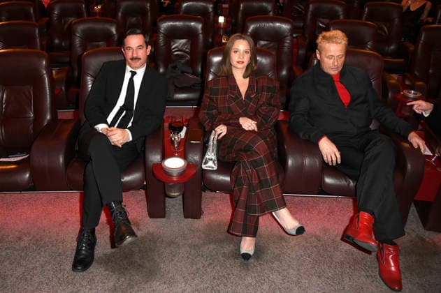 Sönke Möhring, Sonja Gerhardt and Roman Knizka at the 99Fire Films Award during the Berlinale 2026 in the Astor Film Lounge Berlin, 19 02 2026 Foto:xC.xNiehausx xFuturexImagex fire_6342