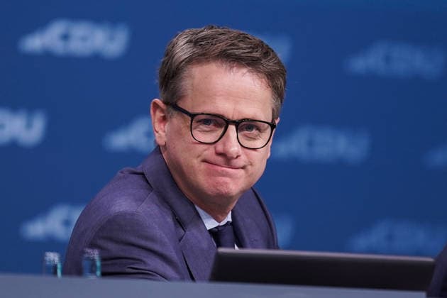 Europa, Deutschland, Baden-Württemberg: 38. Bundesparteitag der CDU Deutschlands in der Messe Stuttgart am 20.02.2026; Generalsekretär der CDU Deutschlands Carsten Linnemann *** Europe, Germany, Baden Württemberg 38 Federal Party Conference of the CDU Germany at Messe Stuttgart on 20 02 2026 General Secretary of the CDU Germany Carsten Linnemann Copyright: xLUKAxKOLANOVICx