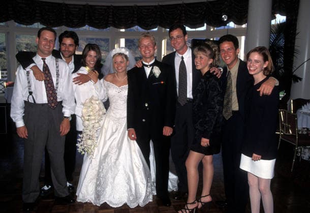 Cameron - Bure Wedding Jul 25, 1996; Hollywood, CA, USA; The whole cast of Full House DAVE COULIER, JOHN STAMOS, LORI LOUGHLIN, newlyweds CANDACE CAMERON and star NHL player VALERI BURE, BOB SAGET, JODIE SWEETIN, SCOTT WEINGER and ANDREA BARBER. Mandatory Credit: Photo by Scott Mc Kiernan ZUMA Press. ( ) Copyright 1996 by Scott Mc Kiernan Hollywood CA USA Copyright: xScottxMcxKiernanx