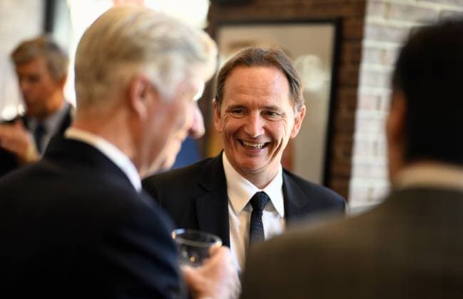 BOIC - COIB chairman Jean-Michel Saive and King Philippe - Filip of Belgium pictured during a royal visit to the Milano Cortina 2026 Olympic Winter Games, on Friday 20 February 2026 in Milan, Italy. The XXV Winter Olympics take place from 6 to 22 February 2026 in Italy.  JASPERxJACOBS 164313772