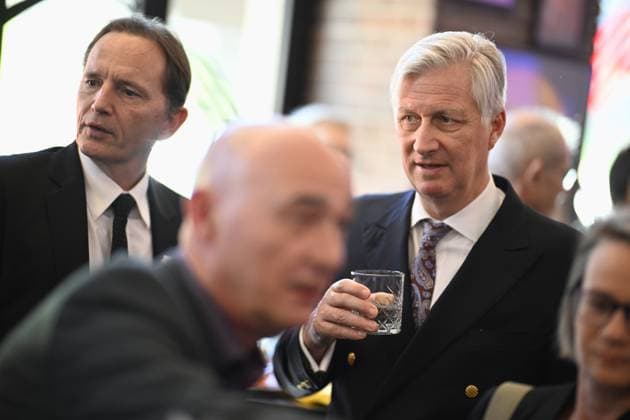 BOIC - COIB chairman Jean-Michel Saive and King Philippe - Filip of Belgium pictured during a royal visit to the Milano Cortina 2026 Olympic Winter Games, on Friday 20 February 2026 in Milan, Italy. The XXV Winter Olympics take place from 6 to 22 February 2026 in Italy.  JASPERxJACOBS 164313799
