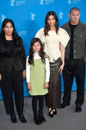 Beth de Araujo, Mason Reeves, Gemma Chan and Channing Tatum at the photocall for the feature film Josephine at the Berlinale 2026 76 Berlin International Film Festival at the Hotel Grand Hyatt Berlin, 20 02 2026 Foto:xC.xNiehausx xFuturexImagex josephine_6202