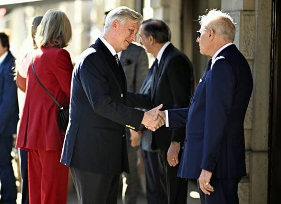 King Philippe - Filip of Belgium pictured during a royal visit to the Milano Cortina 2026 Olympic Winter Games, on Friday 20 February 2026 in Milan, Italy. The XXV Winter Olympics take place from 6 to 22 February 2026 in Italy.  JASPERxJACOBS 164314837