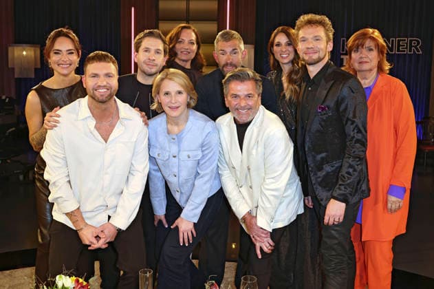 Jessica Streifling, Konstantin Streifling, Kevin Kühnert, Susan Link, Natalie Woerner, Micky Beisenherz, Thmas, Anders, Amelie van Tass, Thommy Ten and Christine Westermann at the recording of the WDR talk show Kölner Treff in WDR Studio BS 3 Cologne, 19 02 2026 Foto:xgbrcix xFuturexImagex koelner_treff1902_6201
