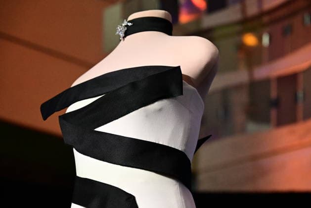 First Lady of US Melania Trump’s 2025 inaugural ball gown event WASHINGTON, UNITED STATES - FEBRUARY 20: A view of strapless black-and-white gown, designed by first Lady of the US Melania Trump’s fashion designer and stylist Herve Pierre, at the Smithsonian National Museum of American History in Washington, D.C., US on February 20, 2026. The strapless black-and-white gown was designed by her longtime fashion designer and stylist, Herve Pierre, who is seen sketching it for the first lady and fitting her in it in Melania, her recently released documentary. Kyle Mazza Anadolu Washington United States. Editorial use only. Please get in touch for any other usage.  Copyright: x2026xAnadoluxKylexMazzax