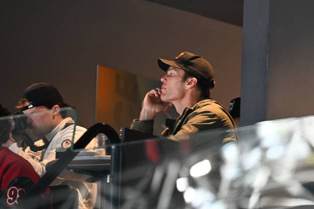 Winter Olympics - Tom Brady At Ice Hockey Match Canada v Finland Tom Brady in the stands during the men s ice hockey semifinal between Canada and Finland during the 2026 Winter Olympics, in Milan, Italy on February 20, 2026. Photo by JMP ABACAPRESS.COM Milan Italy  Copyright: xJMP ABACAx