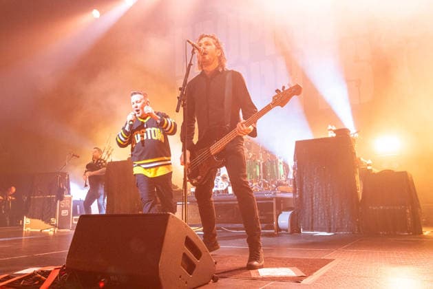 February 19, 2026, Austin, Texas: Celtic Punk legends, Dropkick Murphys, perform to a Sold-out audience on their St Patrick s Day Tour at The ACL Moody Theater in Austin, Texas on February 19th, 2026 (02 19 26). Photo of KEN CASEY and KEVIN RHEAULT. Austin  - ZUMAm222 20260219_zap_m222_001 Copyright: xMichaelxMullenixx