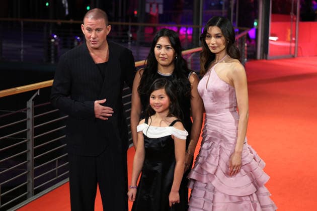 February 20, 2026, Berlin, Germany: (L-R) Channing Tatum, director Beth de Araujo, Mason Reeves, and Gemma Chan attend the red carpe for Josephine presented in competition at the 76th Berlin International Film Festival (Berlinale), Europe s first major film festival of the year, at the Grand Hyatt Hotel in Berlin. The festival runs from February 12 to 22, 2026. Berlin Germany  - ZUMAf146 20260220_zip_f146_089 Copyright: xRouzbehxFouladix