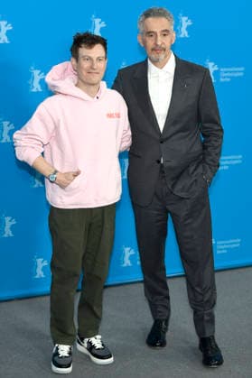 Noah Segan and John Turturro at the photocall for the movie The Only Living Pickpocket in New York at the Berlinale 2026 76 Berlin International Film Festival at the Hotel Grand Hyatt Berlin, 20 02 2026 Foto:xC.xNiehausx xFuturexImagex pickpocket_6235