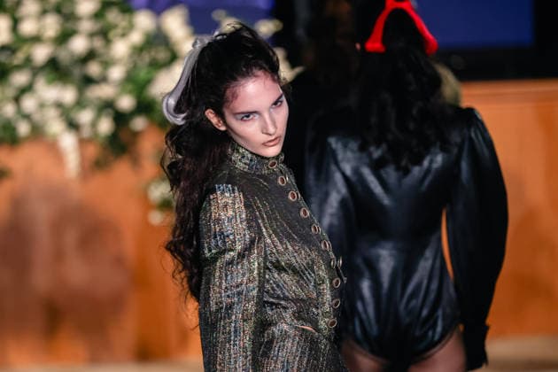 Keburia Autumn Winter 2026 show at London Fashion Week, 20 February 2026 A model walks the runway at the Keburia Fall Winter 2026 show during London Fashion Week, 20 February 2026, Credit:Pete Speller Avalon UK, London  Copyright: xPetexSpellerx xAvalonx 1076824528