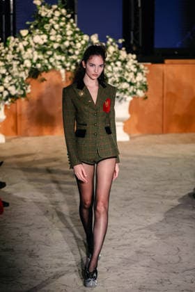 Keburia Autumn Winter 2026 show at London Fashion Week, 20 February 2026 A model walks the runway at the Keburia Fall Winter 2026 show during London Fashion Week, 20 February 2026, Credit:Pete Speller Avalon UK, London  Copyright: xPetexSpellerx xAvalonx 1076824577