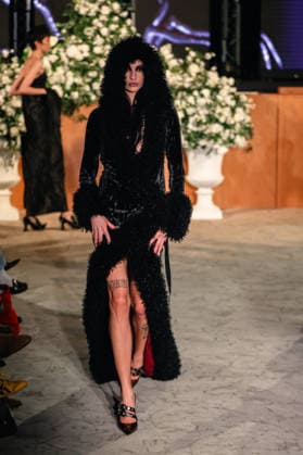 Keburia Autumn Winter 2026 show at London Fashion Week, 20 February 2026 A model walks the runway at the Keburia Fall Winter 2026 show during London Fashion Week, 20 February 2026, Credit:Pete Speller Avalon UK, London  Copyright: xPetexSpellerx xAvalonx 1076824837