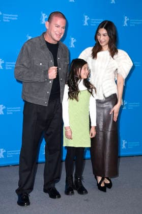 Channing Tatum, Mason Reeves and Gemma Chan at the photocall for the film Josephine at the Berlinale 2026 76 Berlin International Film Festival at the Hotel Grand Hyatt Berlin, 20 02 2026 Foto:xN.xKubelkax xFuturexImagex josephine_6281