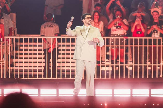 SaO PAULO, SP - 20.02.2026: SHOW BAD BUNNY EM SaO PAULO - Puerto Rican singer Bad Bunny makes his first appearance in Brazil this Friday (20) in Sao Paulo at Allianz Parque with the show of his world tour & 39;DeBÃ TiRAR MaS FOToS& 39;. x2891576x  YurixMurakami