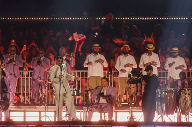 SaO PAULO, SP - 20.02.2026: SHOW BAD BUNNY EM SaO PAULO - Puerto Rican singer Bad Bunny makes his first appearance in Brazil this Friday (20) in Sao Paulo at Allianz Parque with the show of his world tour & 39;DeBÃ TiRAR MaS FOToS& 39;. x2891579x  YurixMurakami