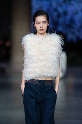 February 20, 2026, London, United Kingdom: A model walks the runway at the Mithridate show during London Fashion Week February 2026 at the Tate Britain London United Kingdom  - ZUMAs197 20260220_aaa_s197_227 Copyright: xLounisxTiarx