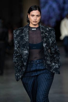 February 20, 2026, London, United Kingdom: A model walks the runway at the Mithridate show during London Fashion Week February 2026 at the Tate Britain London United Kingdom  - ZUMAs197 20260220_aaa_s197_236 Copyright: xLounisxTiarx