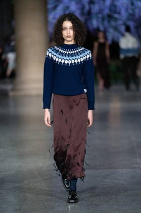 February 20, 2026, London, United Kingdom: A model walks the runway at the Mithridate show during London Fashion Week February 2026 at the Tate Britain London United Kingdom - ZUMAs197 20260220_aaa_s197_278 Copyright: xLounisxTiarx