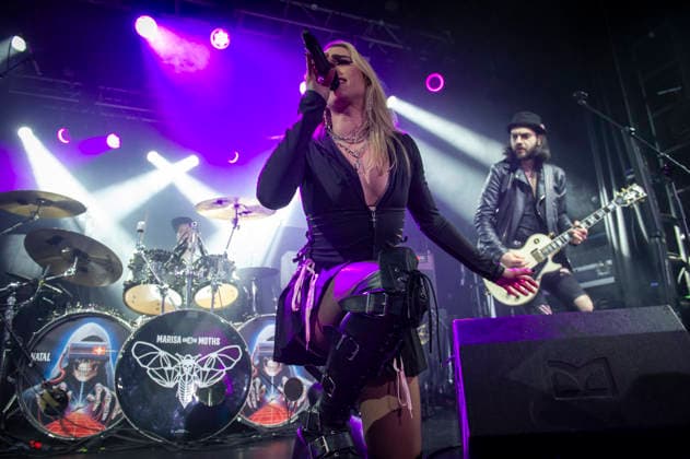 Marisa And The Moths at Electric Ballroom 20 02 2026 Marisa And The Moths perform at Electric Ballroom in London on 20th February 2026, supporting Fozzy. Marisa Rodriguez - Vocals, Guitar Liam James Barnes - Bass, BVs. Alex Ribchester - Drums. Alez D Elia - Lead Guitar., Credit:Zoran Veselinovic Avalon UK, London, Electric Ballroom  Copyright: xZoranxVeselinovicx xAvalonx 1076934428