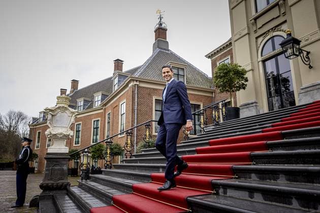 Den Haag, The Netherlands, 2026-02-21 13:01:02 THE HAGUE, 21-02-2026, Huis ten Bosch Palace King receives formateur Rob Jetten at Huis ten Bosch Palace PHOTO: NLBeeld POOL Patrick van Katwijk Credit: NL Beeld Patrick van Emst  Copyright: xx x