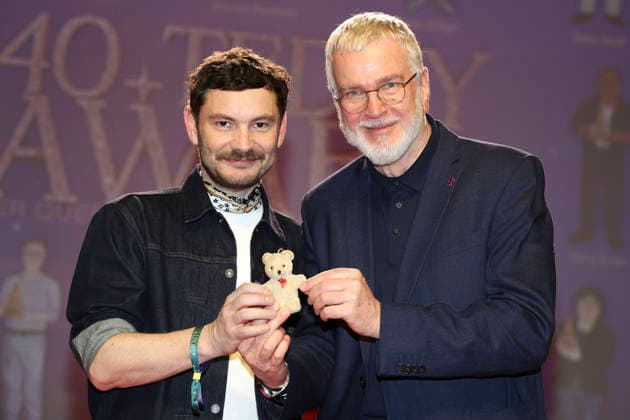 Michael Stütz and Wieland Speck at the presentation of the 40 Teddy Award 2026 at the Berlinale 2026 76 Berlin International Film Festival at the Volksbühne Berlin, 20 02 2026 Foto:xB.xDummerx xFuturexImagex teddy_6211