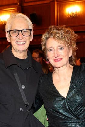 Tricia Tuttle with her partner Briony Hanson at the presentation of the 40 Teddy Award 2026 at the Berlinale 2026 76 Berlin International Film Festival at the Volksbühne Berlin, 20 02 2026 Foto:xB.xDummerx xFuturexImagex teddy_6218
