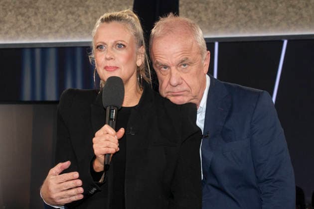 abb Hubertus Meyer Burckhardt and Barbara Schoeneberger presenters of the NDR talk show , from the NDR 3 studio on Friday 20 02 2026 in Hamburg Hamburg Germany
