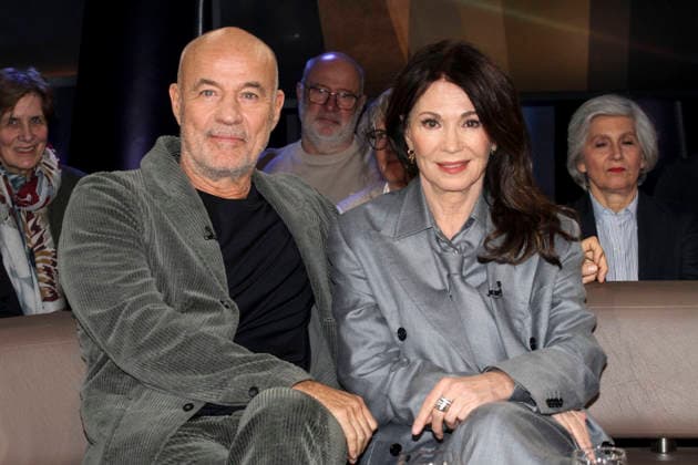 abb Heiner Lauterbach with Iris Berben German actor guest on the NDR talk show , from the NDR 3 studio on Friday 20 02 2026 in Hamburg Hamburg Germany