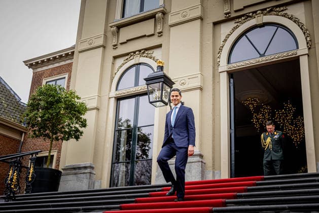 King receives Rob Jetten. The Hague, the Netherlands. 21 Feb 2026 Rob Jetten leaves Huis ten Bosch Palace after meeting King Willem-Alexander. The political leader of D66 has handed over his final report to Speaker of the House Thom van Campen and will be sworn in as Prime Minister in two days. Den Haag Nederland  Copyright: xDPPA POOL PVKx