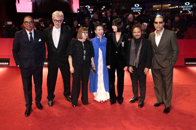 The international jury Shivendra Singh Dungarpur, Wim Wenders, Ewa Puszczynska, Hikari, Bae Doona, Min Bahadur Bham and Reinaldo Marcus Green at the Closing Ceremony of the 76th Berlinale International Film Festival on 21 02 2026 in Berlin Berlinale 2026 Closing Ceremony