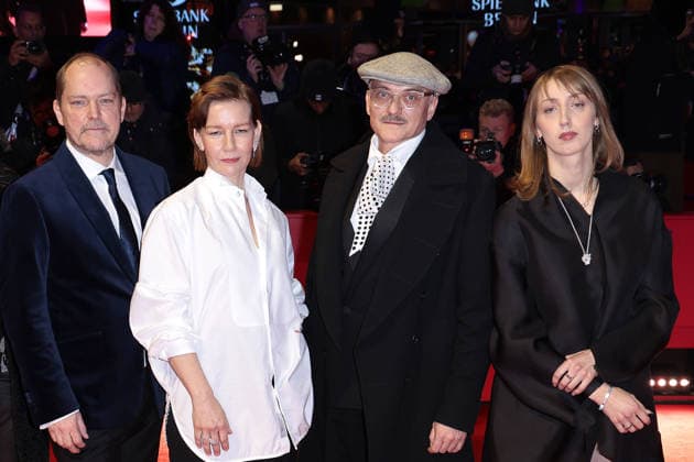 Godehard Giese, Sandra Hueller, Markus Schleinzer and Caro Braun at the Closing Ceremony of the 76th Berlinale International Film Festival on February 21, 2026 in Berlin Berlinale 2026 Closing Ceremony