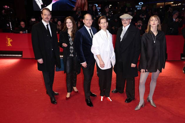 Philipp Worm, Marisa Growaldt, Godehard Giese, Sandra Hueller, Markus Schleinzer and Caro Braun at the closing ceremony of the 76th Berlinale International Film Festival on 21 February 2026 in Berlin Berlinale 2026 Closing Ceremony