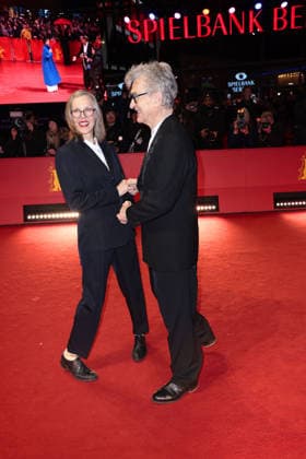Donata Wenders and Wim Wenders attend the Award Ceremony Red Carpet of the 76th Berlinale International Film Festival Berlin at Berlinale Palast on February 21, 2026 in Berlin, Germany Award Ceremony Red Carpet of the 76th Berlinale International Film Festival Berlin in Berlin, Germany