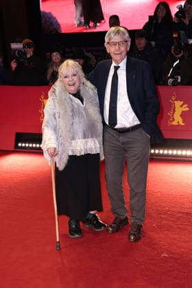 Anna Calder Marshall and Tom Courtenay attend the Award Ceremony Red Carpet of the 76th Berlinale International Film Festival Berlin at Berlinale Palast on February 21, 2026 in Berlin, Germany Award Ceremony Red Carpet of the 76th Berlinale International Film Festival Berlin in Berlin, Germany