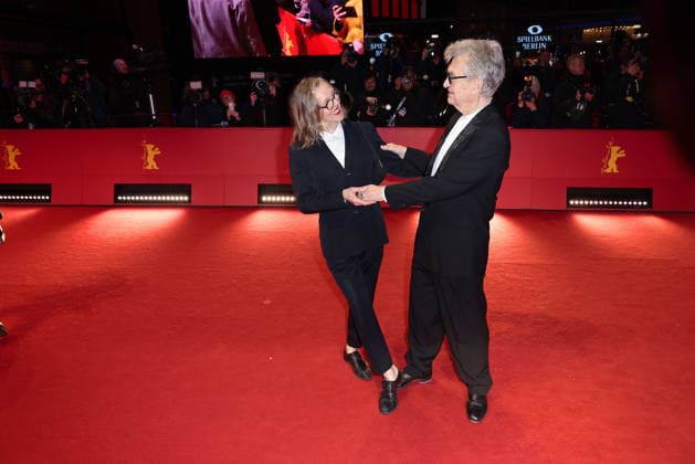 Donata Wenders and Wim Wenders attend the Award Ceremony Red Carpet of the 76th Berlinale International Film Festival Berlin at Berlinale Palast on February 21, 2026 in Berlin, Germany Award Ceremony Red Carpet of the 76th Berlinale International Film Festival Berlin in Berlin, Germany