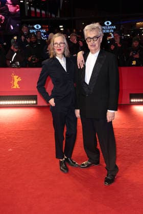 Donata Wenders and Wim Wenders attend the Award Ceremony Red Carpet of the 76th Berlinale International Film Festival Berlin at Berlinale Palast on February 21, 2026 in Berlin, Germany Award Ceremony Red Carpet of the 76th Berlinale International Film Festival Berlin in Berlin, Germany