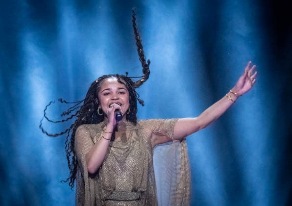 MALMÖ, SWEDEN 20260221 Cimberly, the entry Eternity, at the rehearsal for round 4 of Melodifestivalen 2026 in Malmö Arena on Saturday MALMÖ SWEDEN x50090x  Copyright: xJohanxNilssonx xTTx MELODIFESTIVALEN 2026 MALMÖ SfBQbzjmf1c
